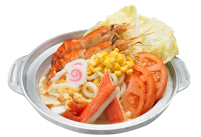 H13. Tomato Seafood Udon Soup